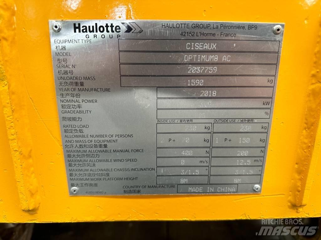 Haulotte OPTIMUM 8 Saxliftar