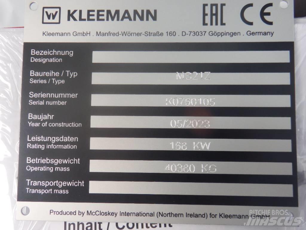 Kleemann MS 21 Z Sorteringsverk