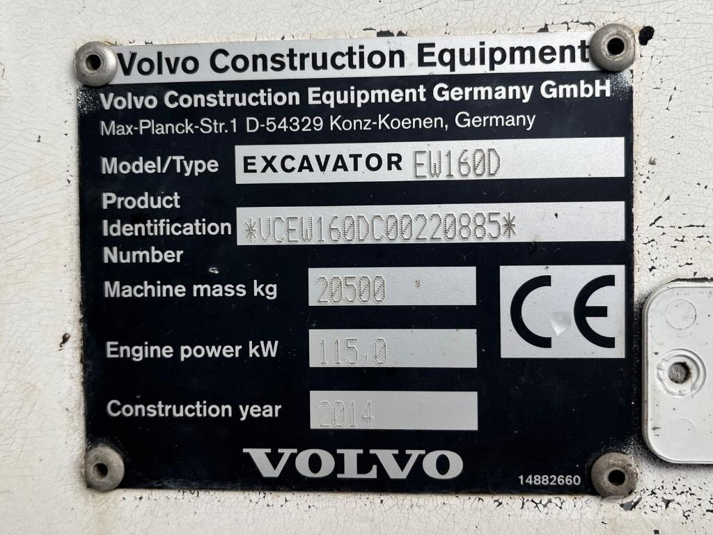 Volvo EW 160 D Hjulgrävare