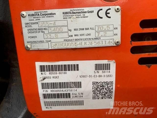 Kubota U 55-4 Minigrävare < 7t