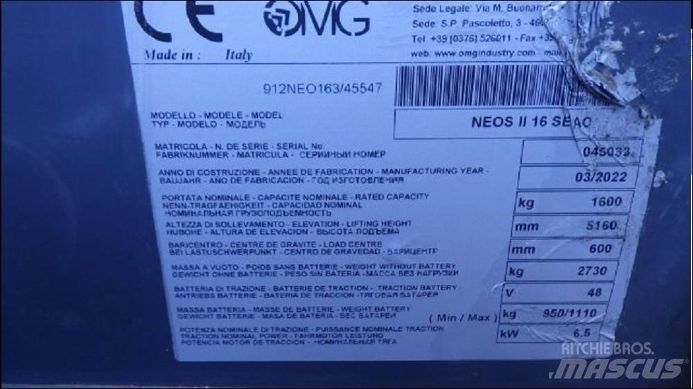 OMG NEOS II 16 SAEC Elmotviktstruckar