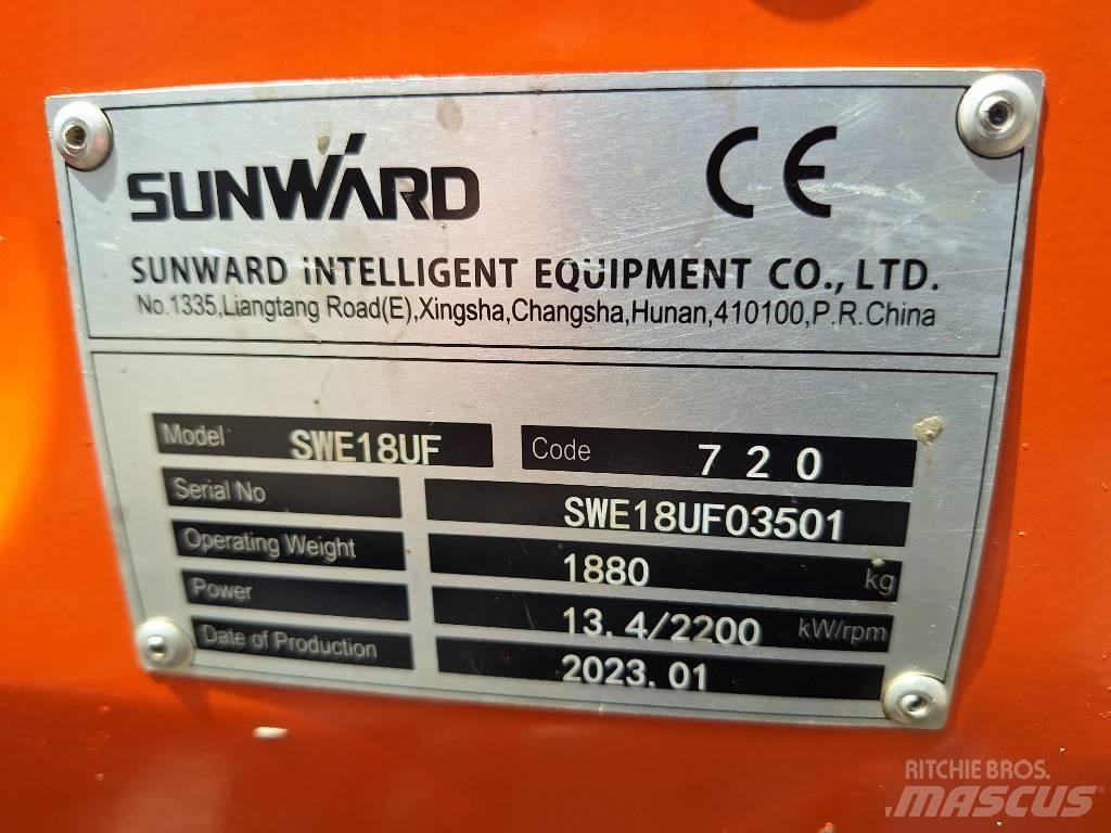 Sunward SWE 18 UF Minigrävare < 7t