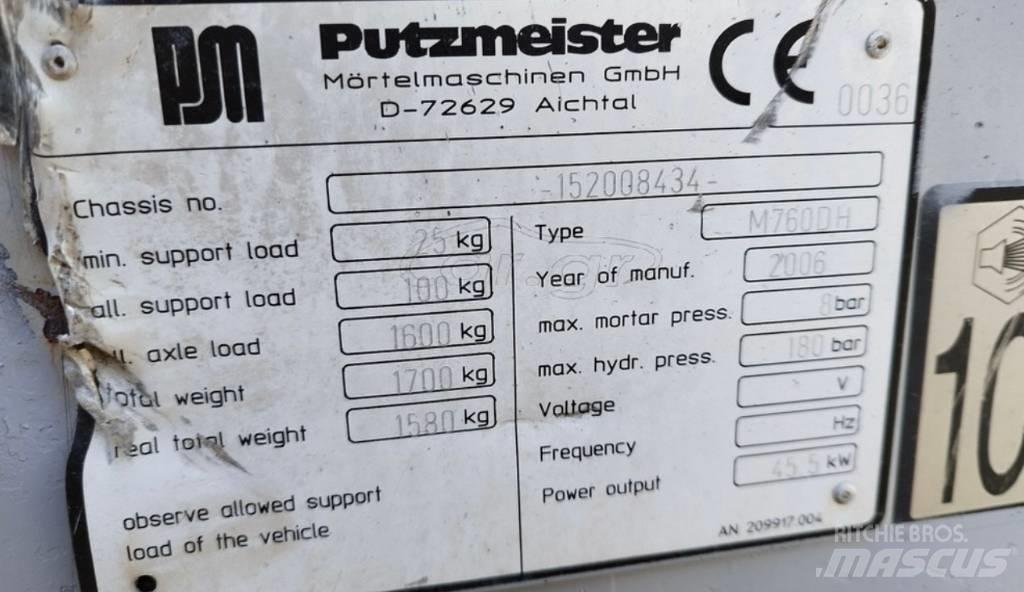Putzmeister 760 Betongpumpar