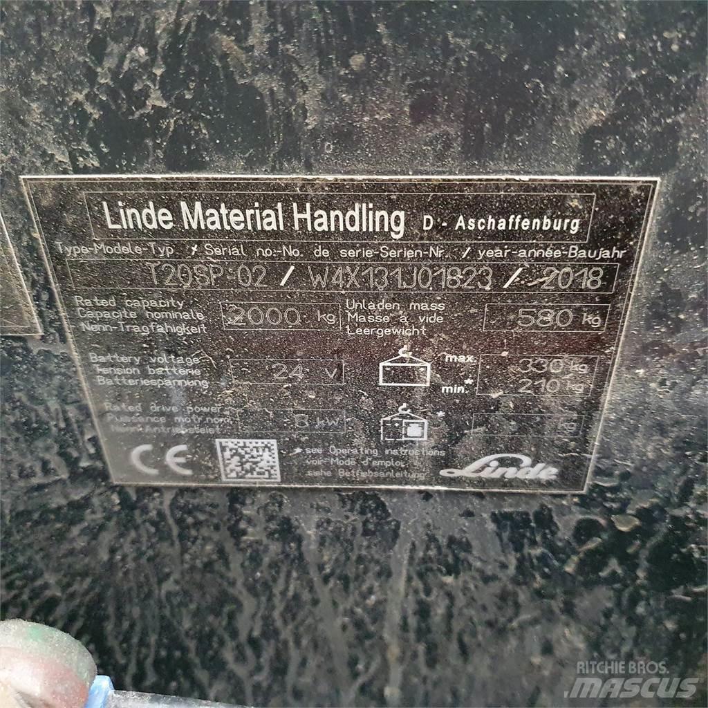 Linde T20SP kurz Låglyftare utan plattform