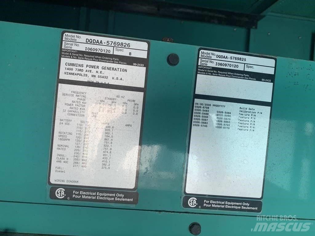 Cummins QSL9 Dieselgeneratorer