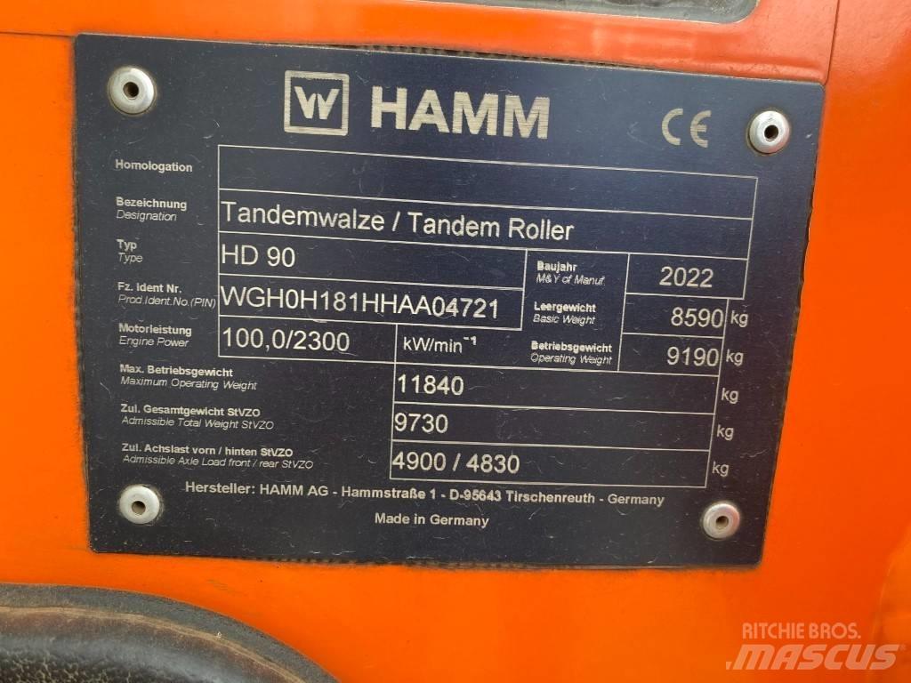 Hamm HD 90 Tvåvalsvältar