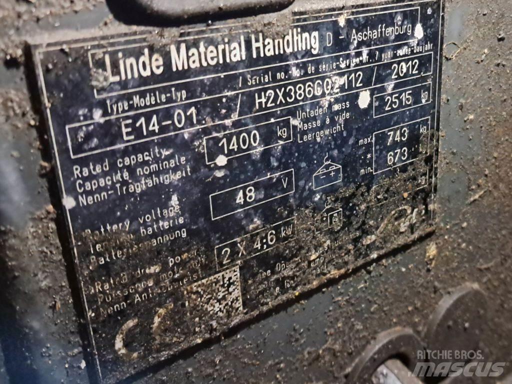 Linde E14-01 Elmotviktstruckar