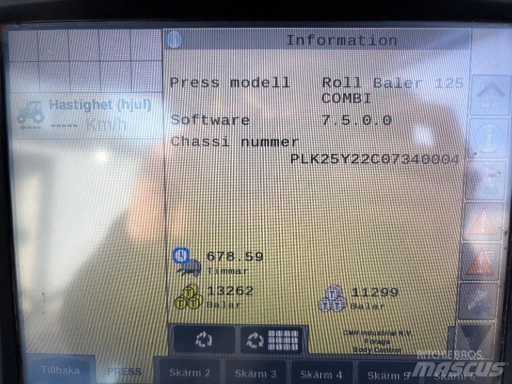 New Holland RB 125 Rundbalspressar