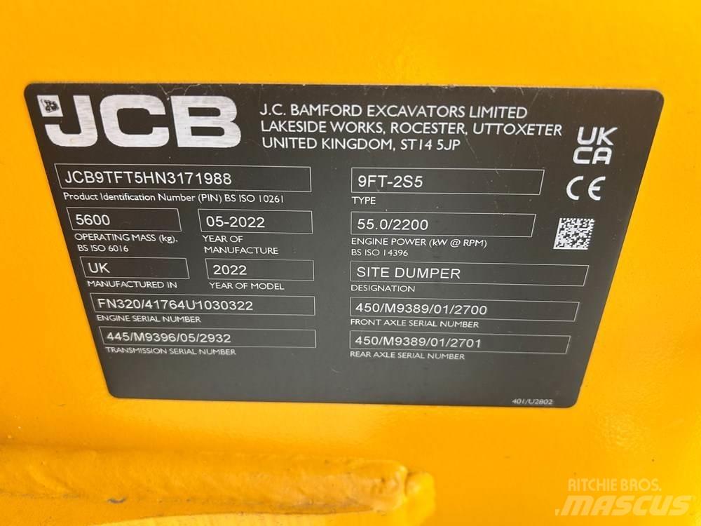 JCB 9TFT-2 Minidumprar