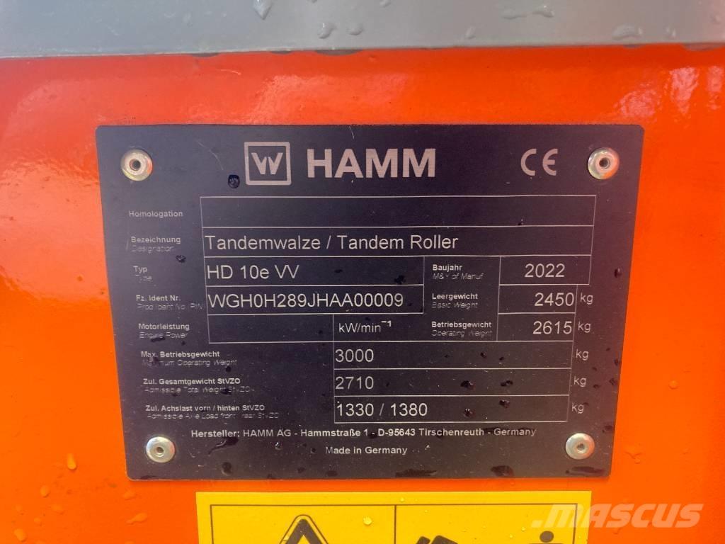 Hamm HD 10e VV H289 Jordkompaktorer