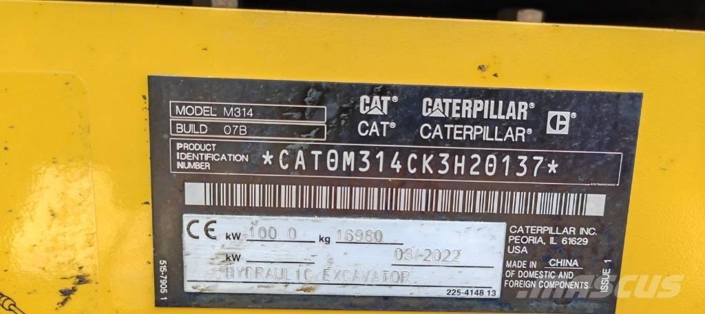 CAT 314 Hjulgrävare