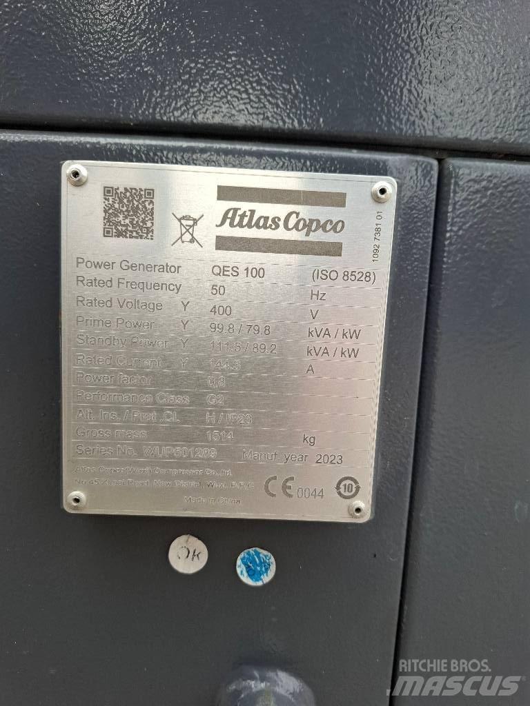 Atlas Copco QES 100 Dieselgeneratorer