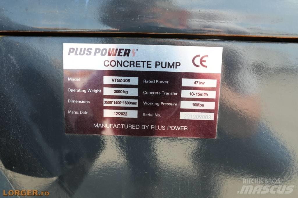 Plus Power VTGZ - 20S Lastbilar med betongpump