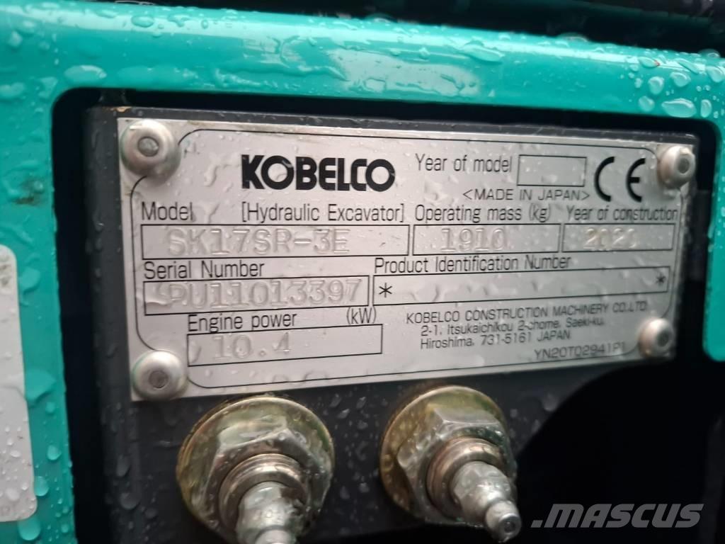Kobelco SK 17 SR-3E Minigrävare < 7t