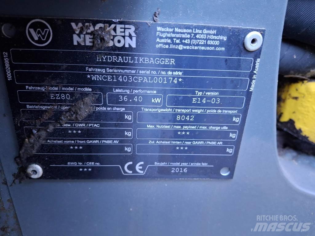 Wacker Neuson EZ 80 Midigrävmaskiner 7t - 12t
