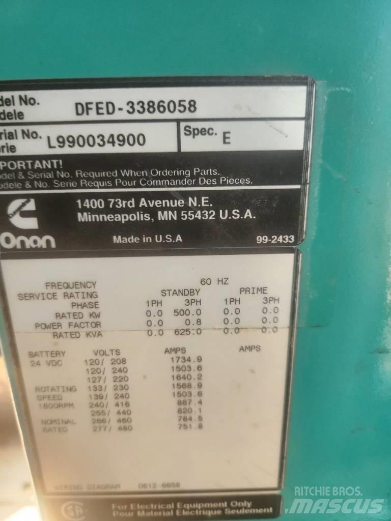 Cummins KTA19 Dieselgeneratorer