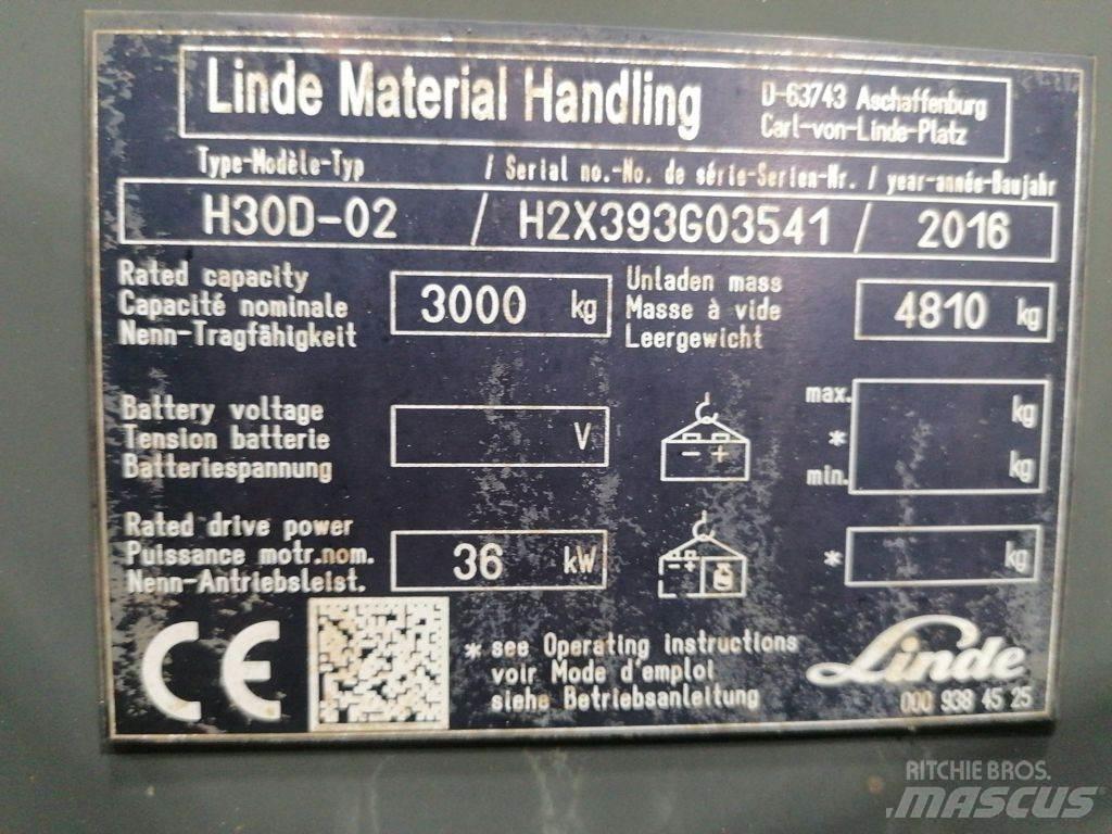 Linde H30D-02 Dieselmotviktstruckar