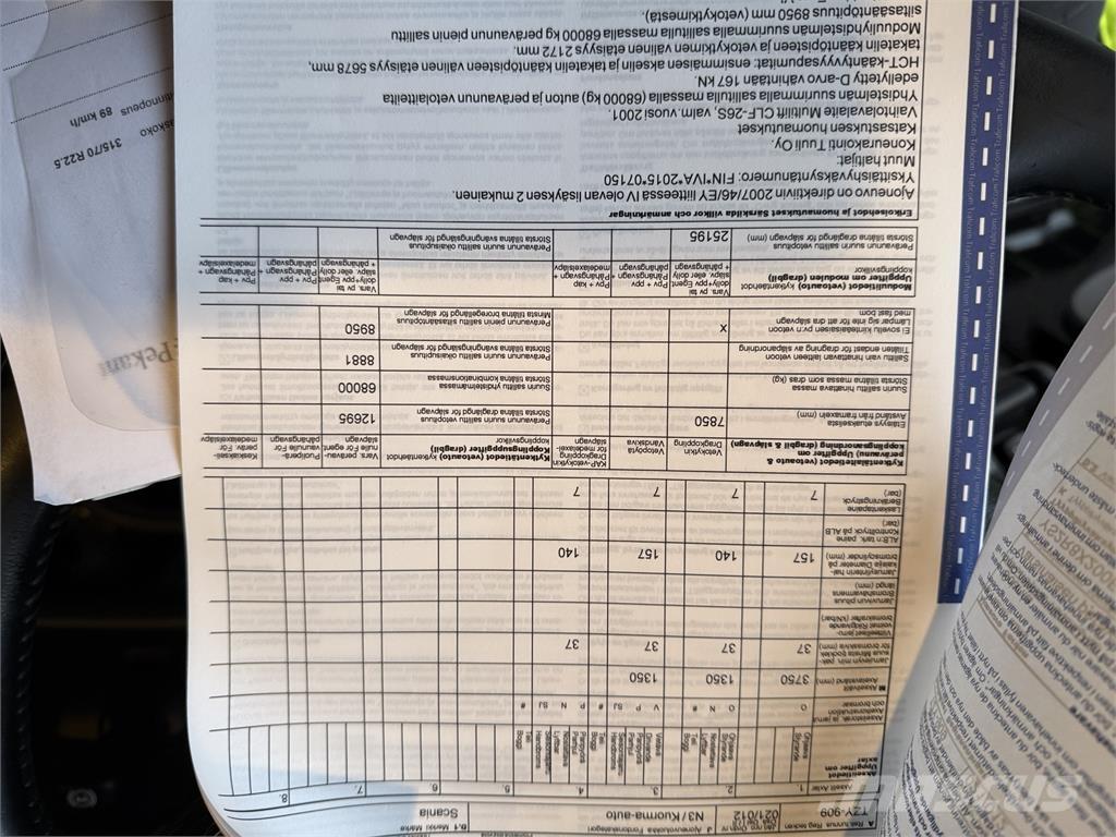 Scania R 580 8X2 Lastväxlare med kabellift