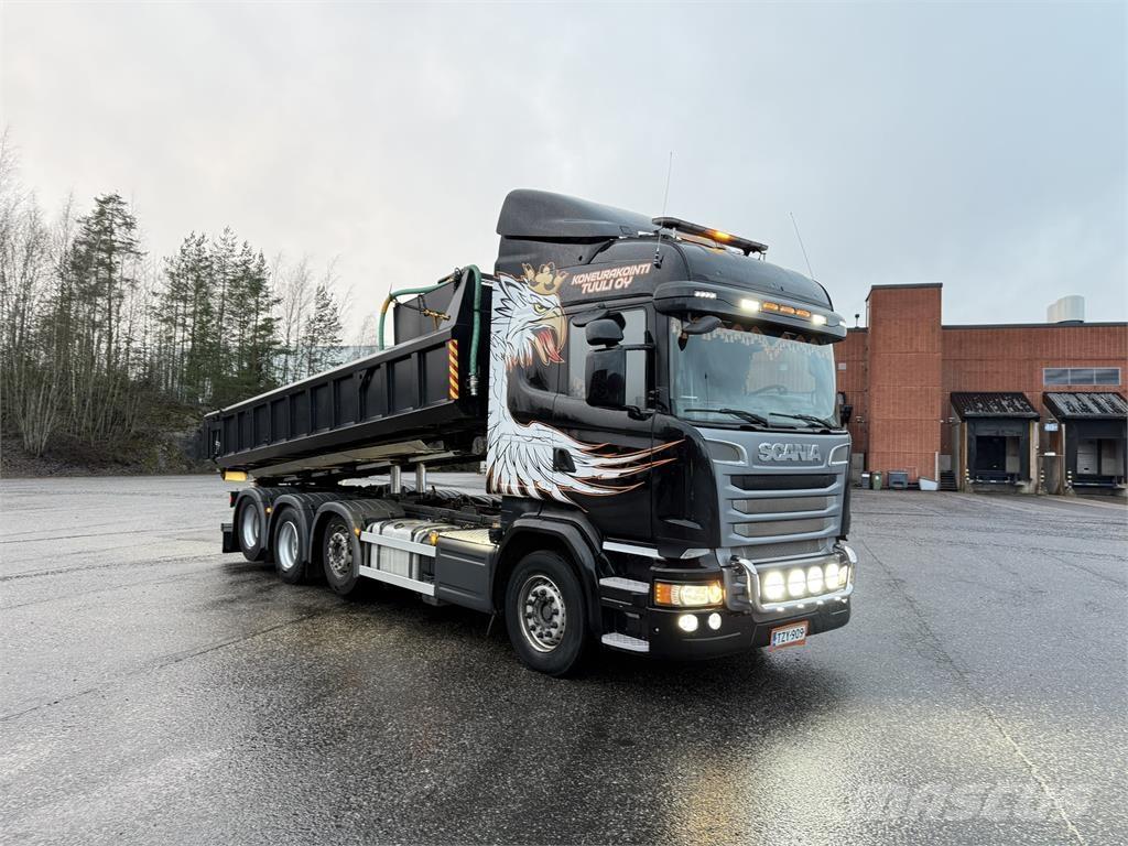 Scania R 580 8X2 Lastväxlare med kabellift