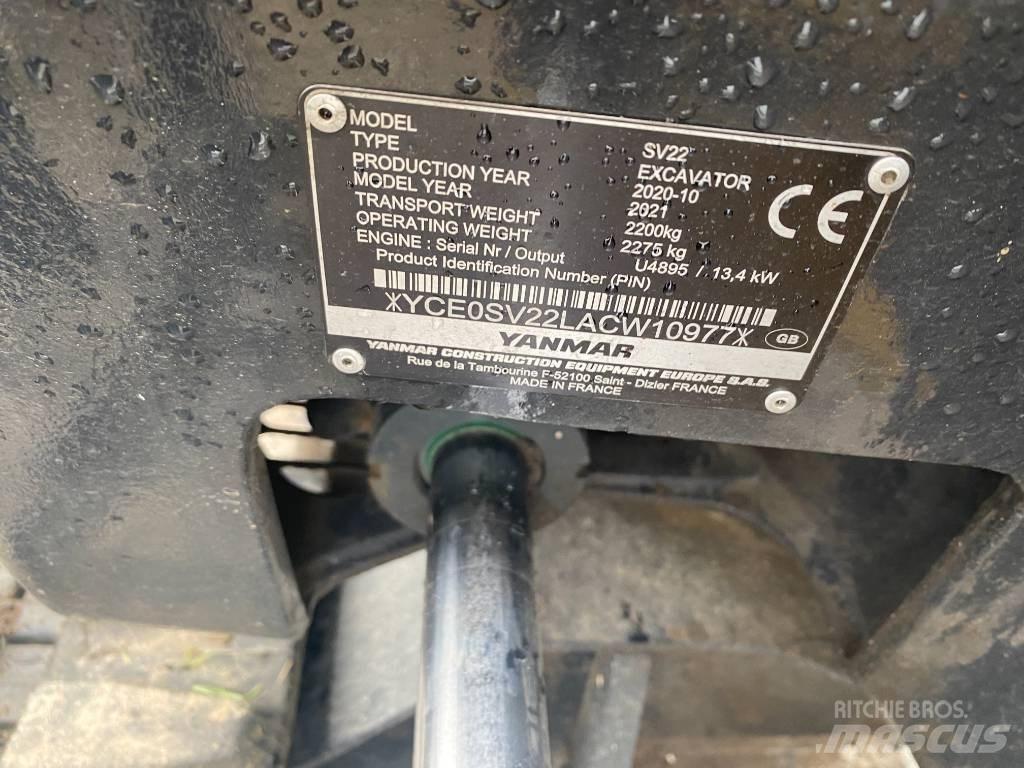 Yanmar SV 22 Minigrävare < 7t