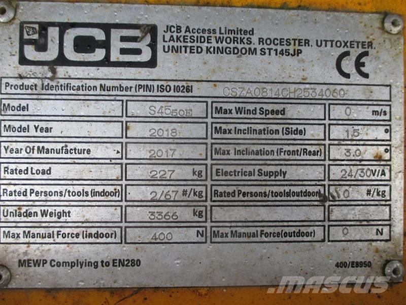 JCB S4550E Saxliftar