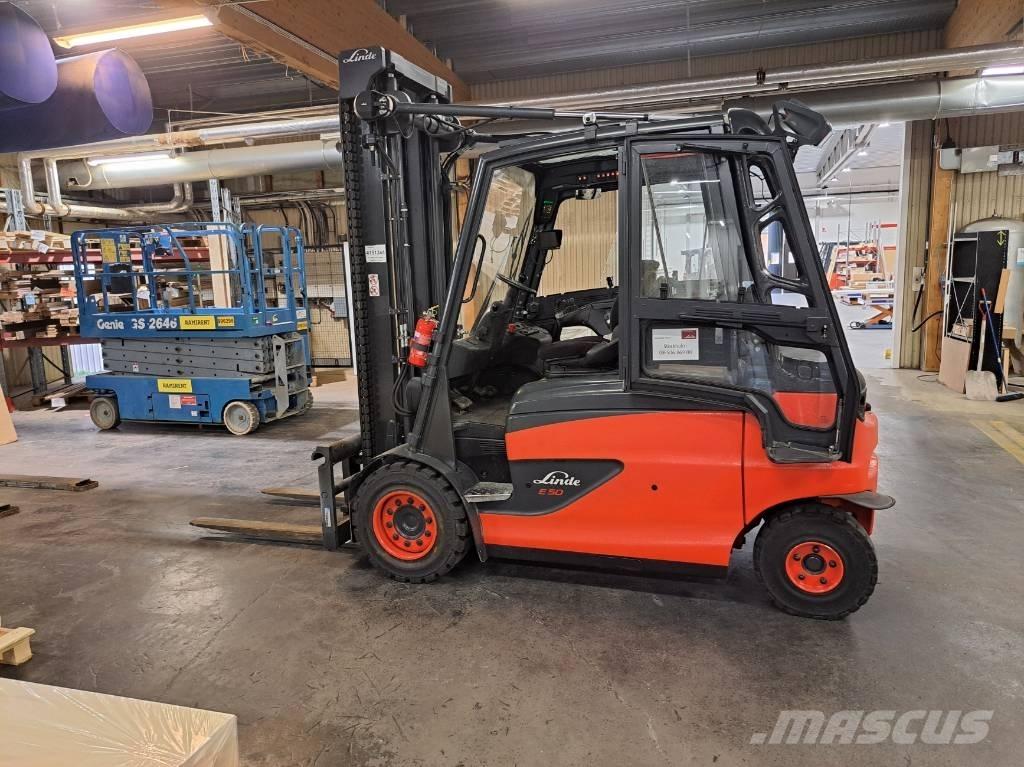 Linde E50HL-01 Elmotviktstruckar