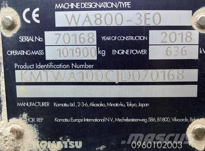 Komatsu WA 800-3 Hjullastare