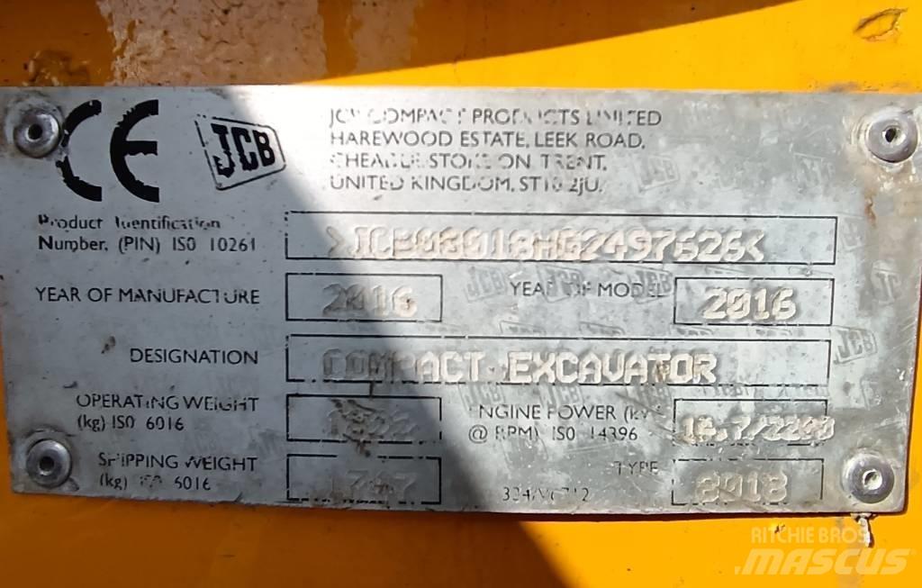 JCB 8018 CTS Minigrävare < 7t