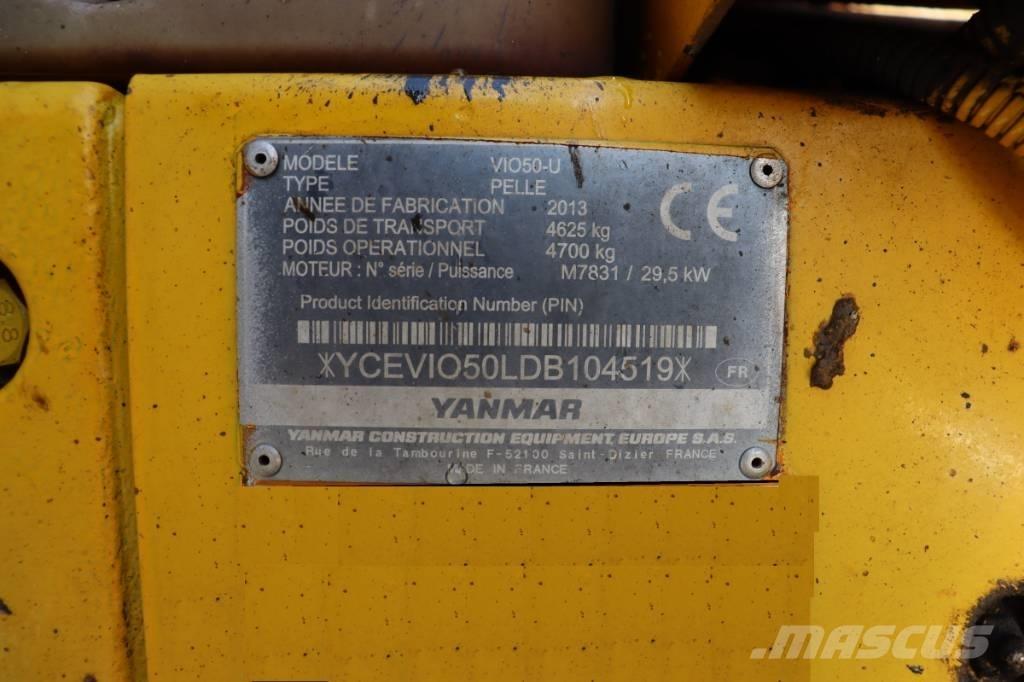 Yanmar Vio 50 U Minigrävare < 7t