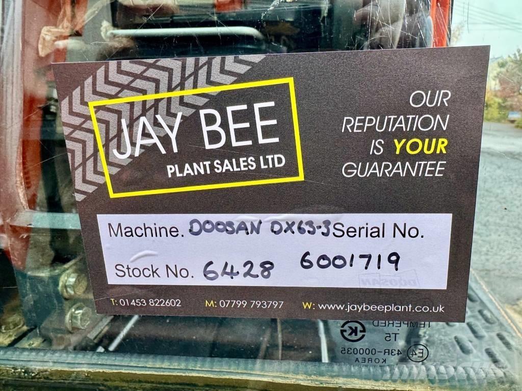 Doosan DX 63 R Minigrävare < 7t