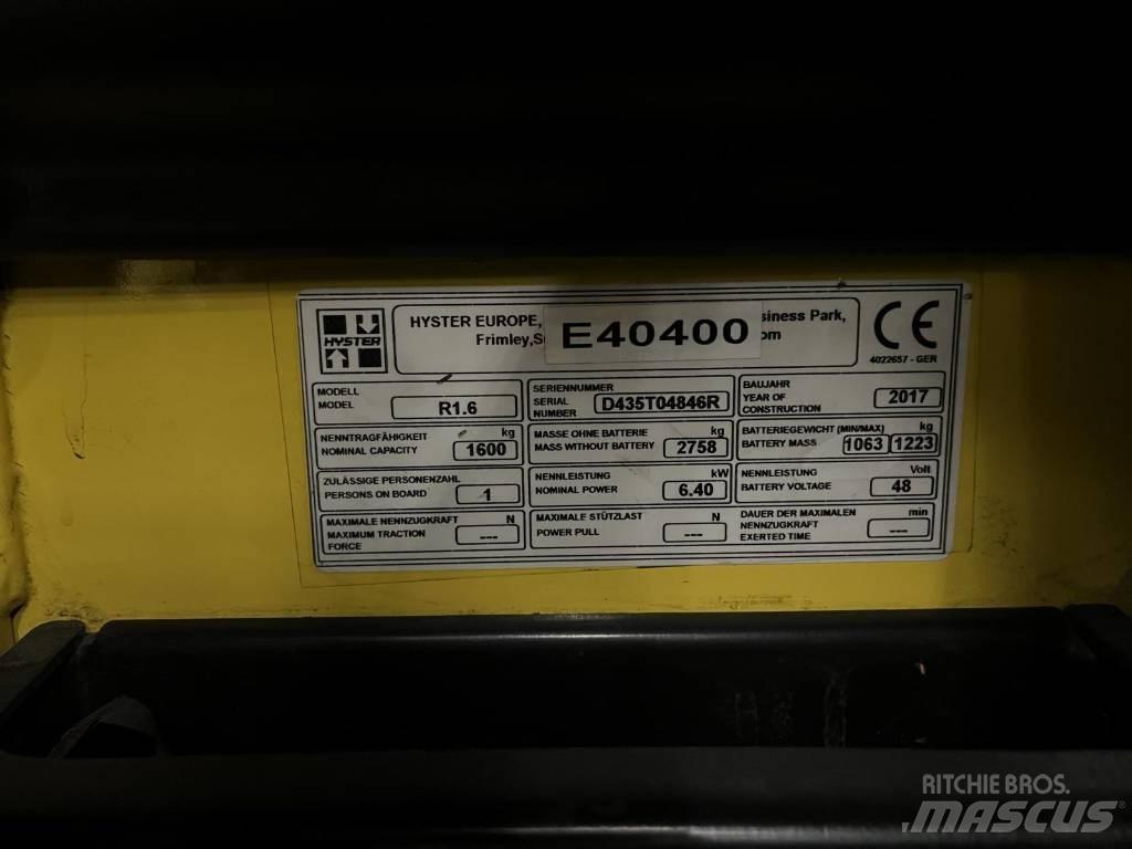 Hyster R1.6 Skjutstativtruck