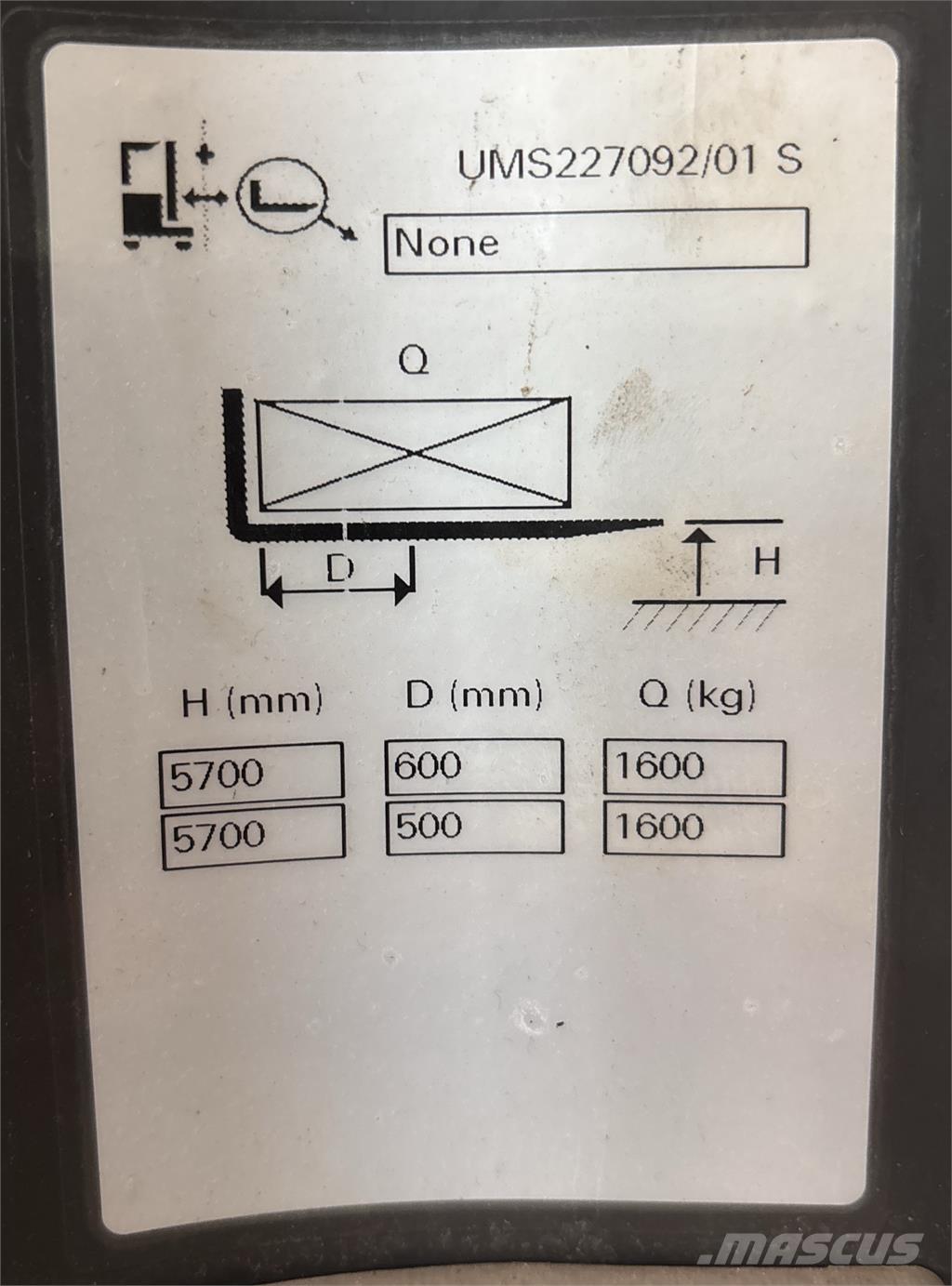 Atlet UMS160 Skjutstativtruck
