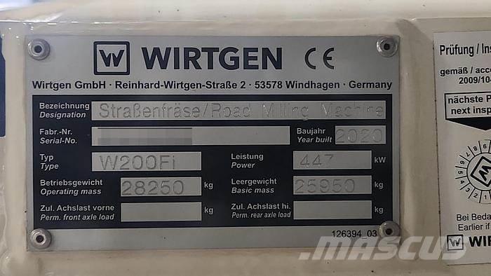Wirtgen W200Fi Betongmaskiner