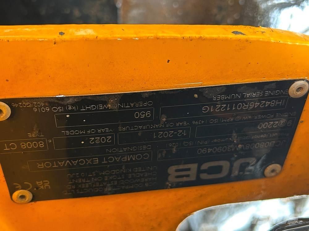 JCB MICRO 8008 Minigrävare < 7t
