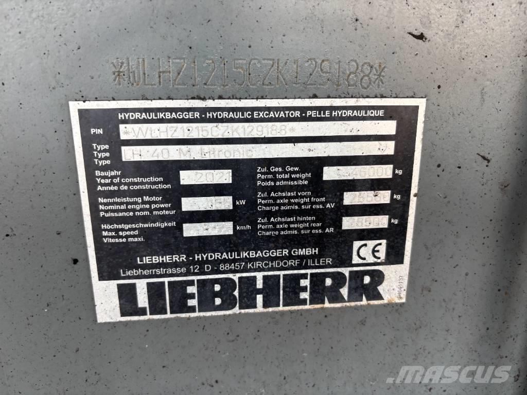 Liebherr LH 40 Port Avfalls / industri hantering