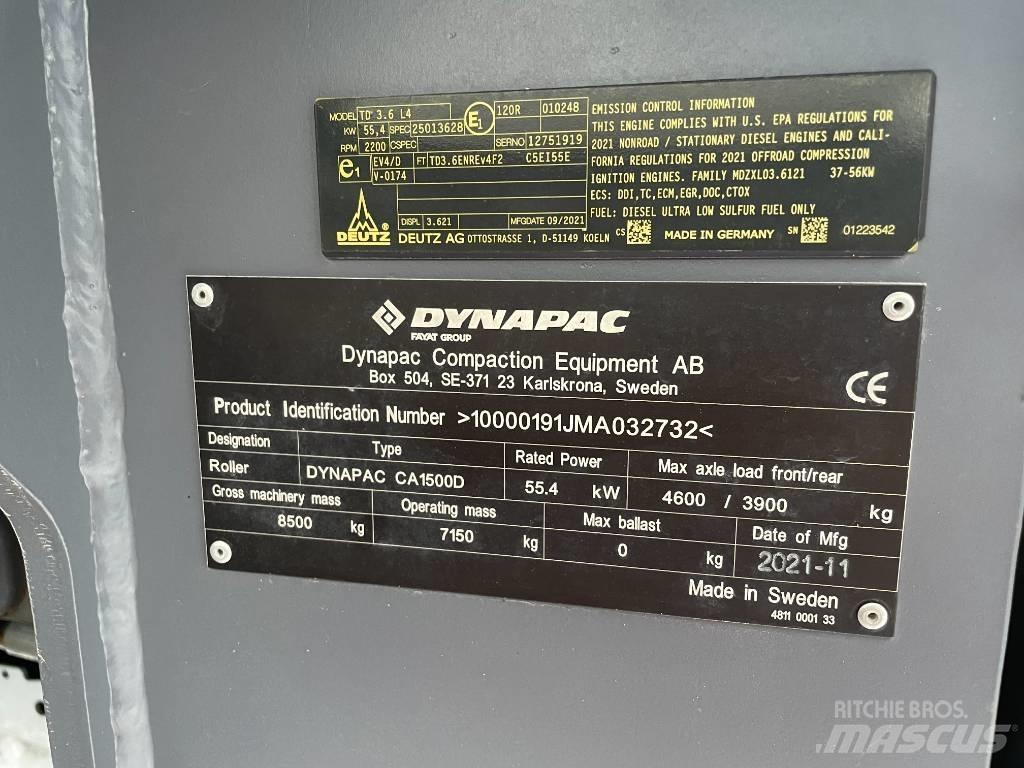 Dynapac CA1500D Envalsvältar