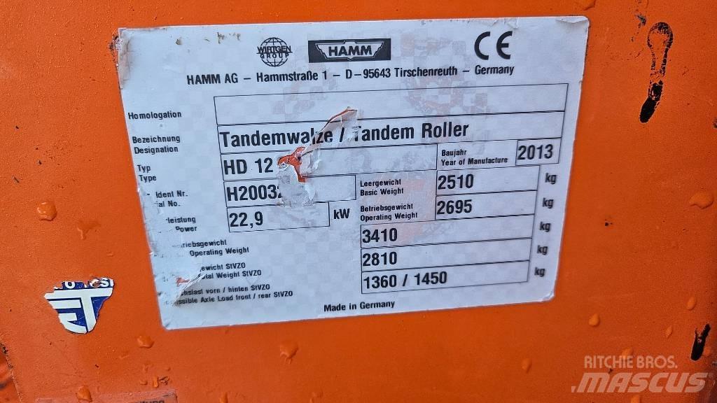 Hamm HD 12 VV Tvåvalsvältar