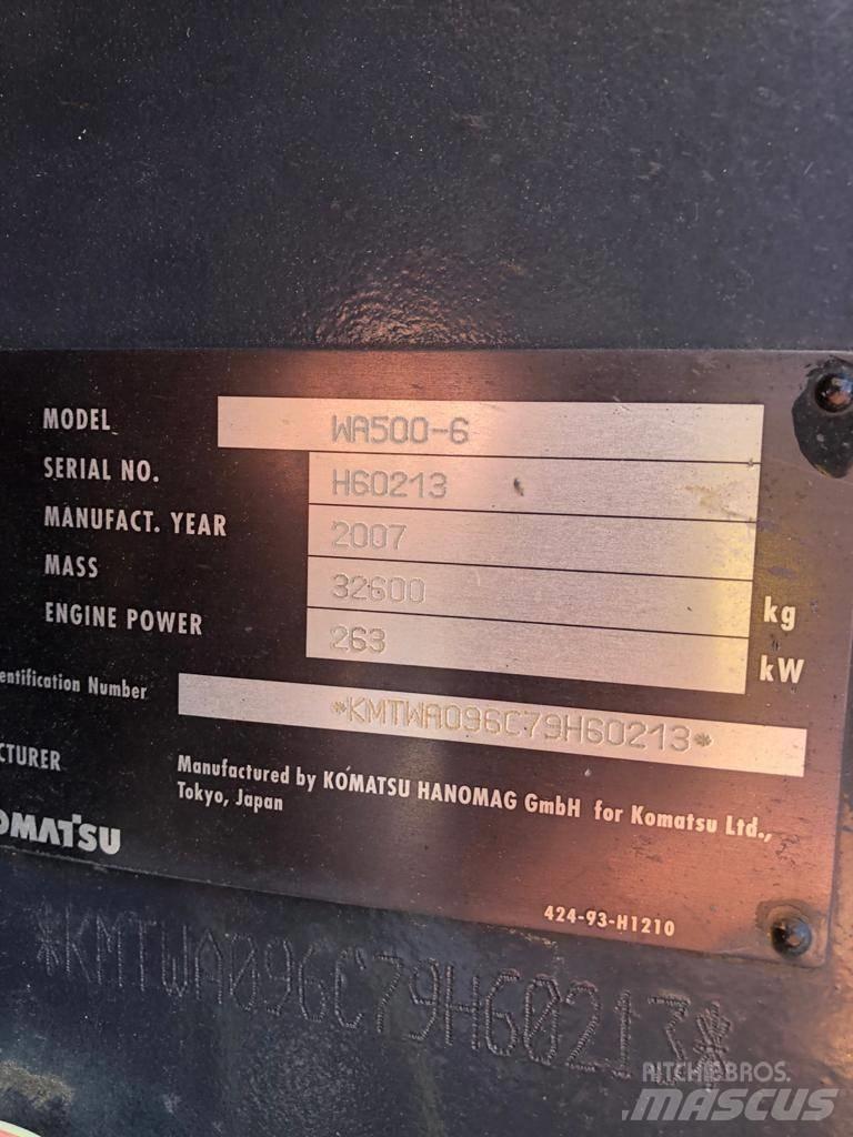 Komatsu WA500-6 Hjullastare