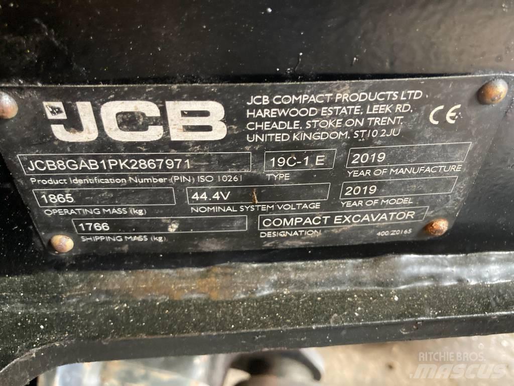 JCB 19C-1ETEC Minigrävare < 7t