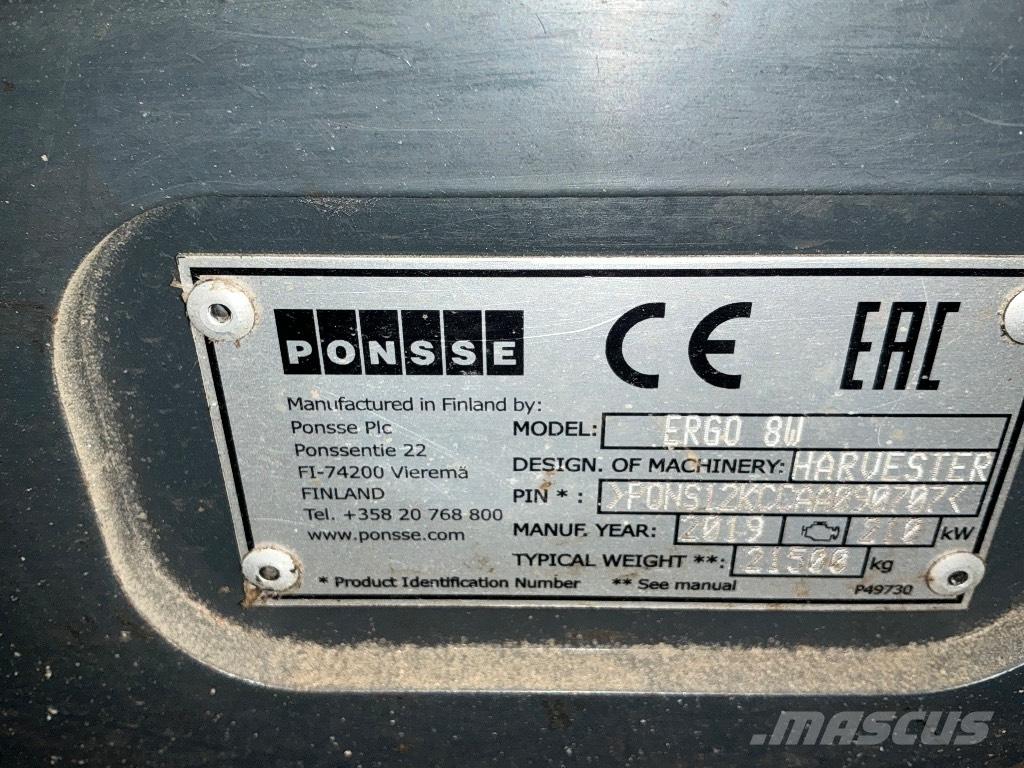 Ponsse ERGO 8W Skördare