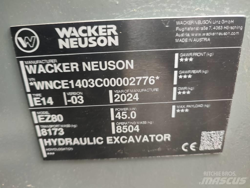 Wacker Neuson EZ 80 Midigrävmaskiner 7t - 12t