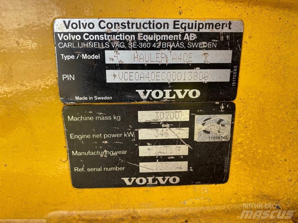 Volvo A40E Midjestyrd dumper