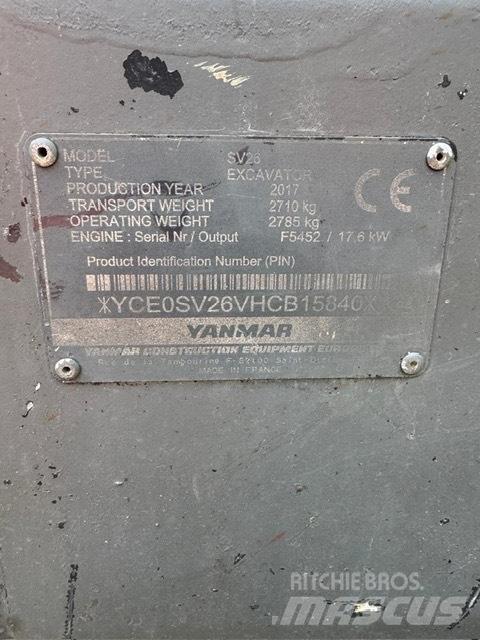 Yanmar SV 26 Minigrävare < 7t
