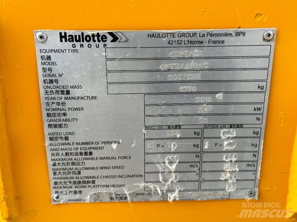 Haulotte OPTIMUM 8 Saxliftar