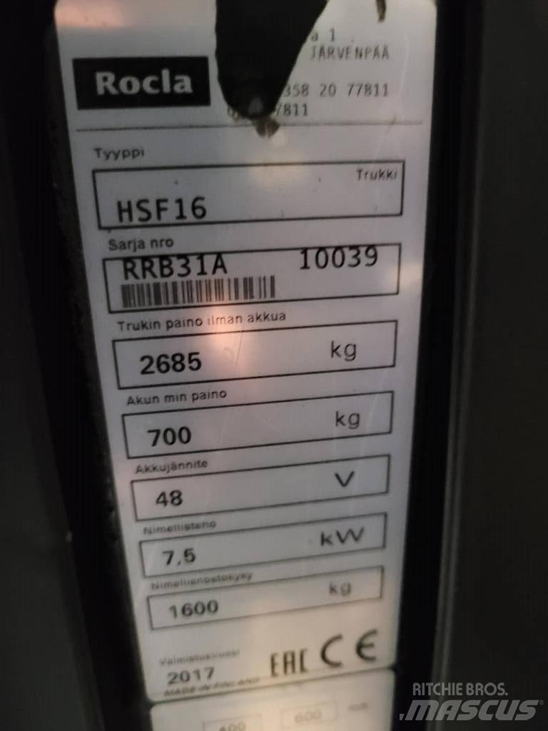 Rocla HSF16 Skjutstativtruck