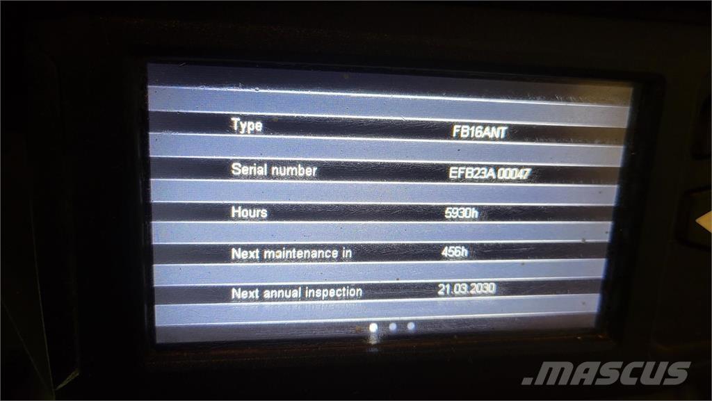 Mitsubishi FB16ANT Elmotviktstruckar