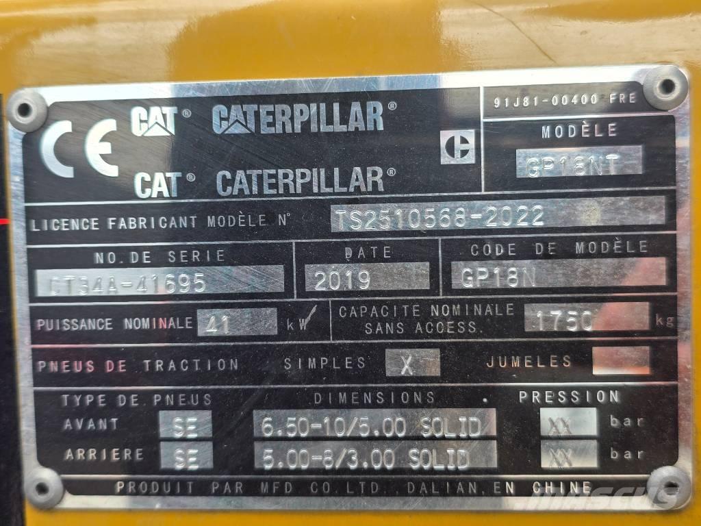 CAT GP 18 NT Gasolmotviktstruckar