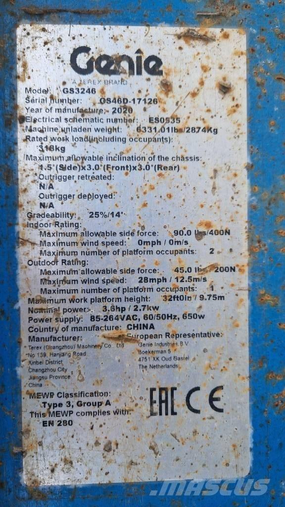 Genie GS 3246 Saxliftar