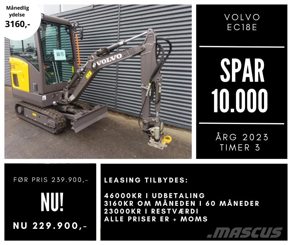 Volvo EC 18 E Minigrävare < 7t