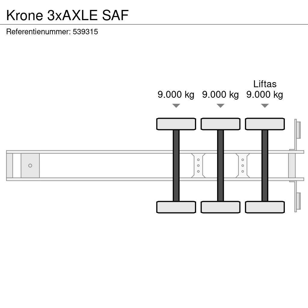 Krone 3xAXLE SAF Skåptrailer